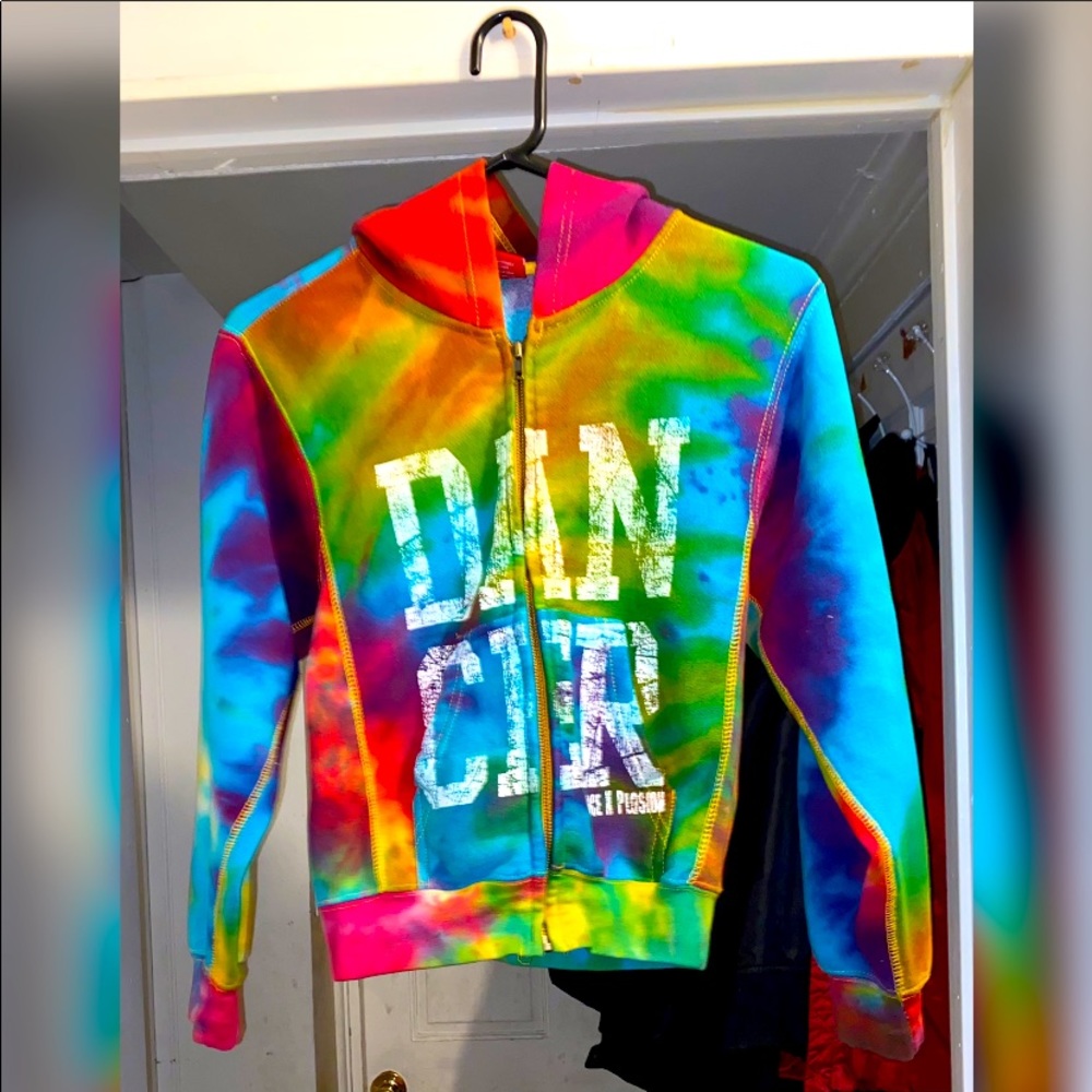 Girls Hooded Zip Up Sweater